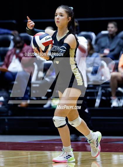 Thumbnail 2 in Iola vs. Crawford (UIL 2A D2 Volleyball Final) photogallery.