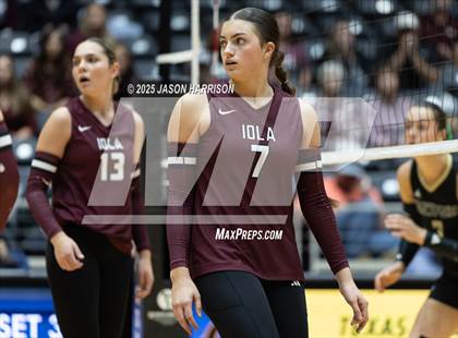 Thumbnail 2 in Iola vs. Crawford (UIL 2A D2 Volleyball Final) photogallery.