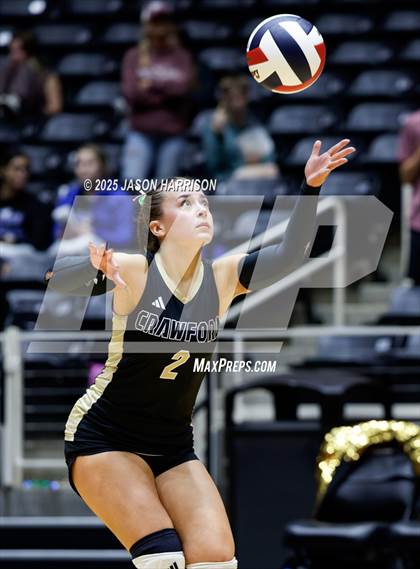 Thumbnail 2 in Iola vs. Crawford (UIL 2A D2 Volleyball Final) photogallery.