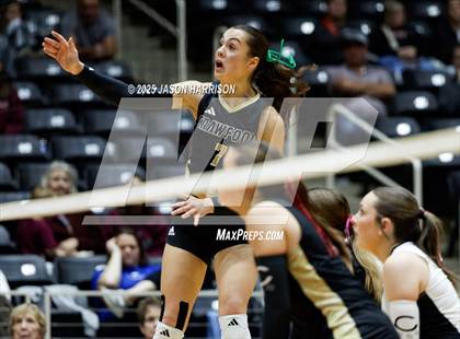 Thumbnail 2 in Iola vs. Crawford (UIL 2A D2 Volleyball Final) photogallery.