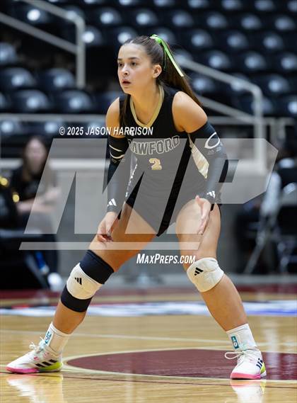 Thumbnail 1 in Iola vs. Crawford (UIL 2A D2 Volleyball Final) photogallery.