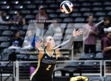 Thumbnail 1 in Iola vs. Crawford (UIL 2A D2 Volleyball Final) photogallery.