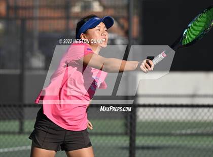 Thumbnail 1 in CIF-SS Girls Indvidual Tennis (Quarter Finals) photogallery.