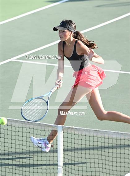 Thumbnail 2 in CIF-SS Girls Indvidual Tennis (Quarter Finals) photogallery.