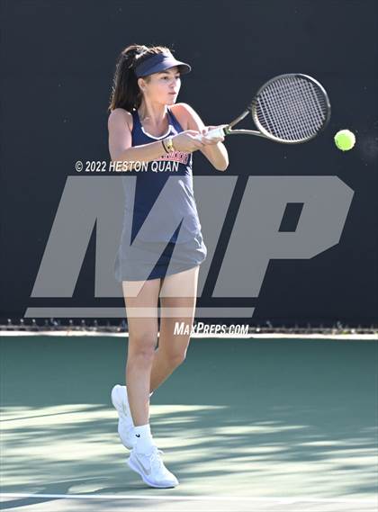 Thumbnail 2 in CIF-SS Girls Indvidual Tennis (Quarter Finals) photogallery.