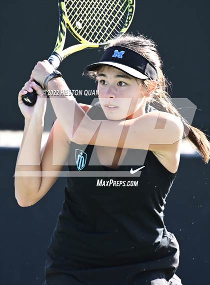 Thumbnail 2 in CIF-SS Girls Indvidual Tennis (Quarter Finals) photogallery.