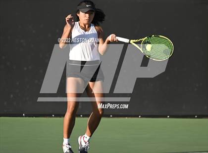 Thumbnail 3 in CIF-SS Girls Indvidual Tennis (Quarter Finals) photogallery.
