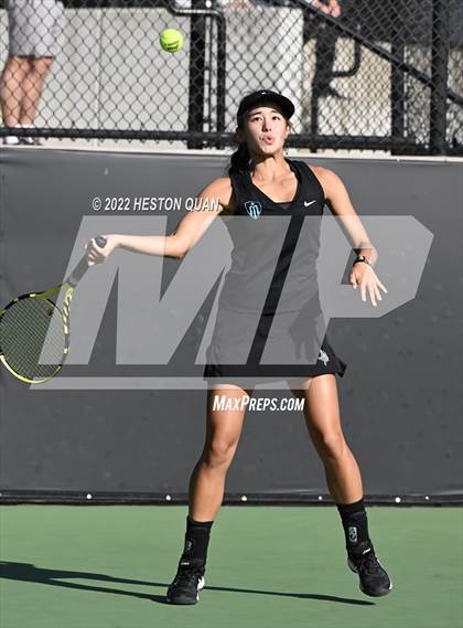 Thumbnail 2 in CIF-SS Girls Indvidual Tennis (Quarter Finals) photogallery.