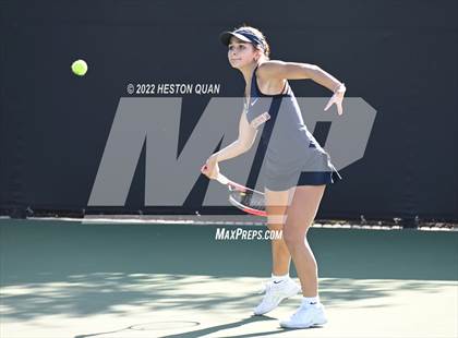 Thumbnail 2 in CIF-SS Girls Indvidual Tennis (Quarter Finals) photogallery.
