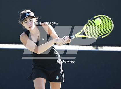 Thumbnail 3 in CIF-SS Girls Indvidual Tennis (Quarter Finals) photogallery.