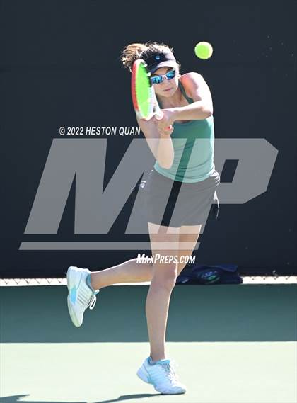 Thumbnail 3 in CIF-SS Girls Indvidual Tennis (Quarter Finals) photogallery.