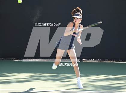 Thumbnail 3 in CIF-SS Girls Indvidual Tennis (Quarter Finals) photogallery.