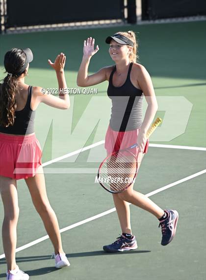 Thumbnail 3 in CIF-SS Girls Indvidual Tennis (Quarter Finals) photogallery.