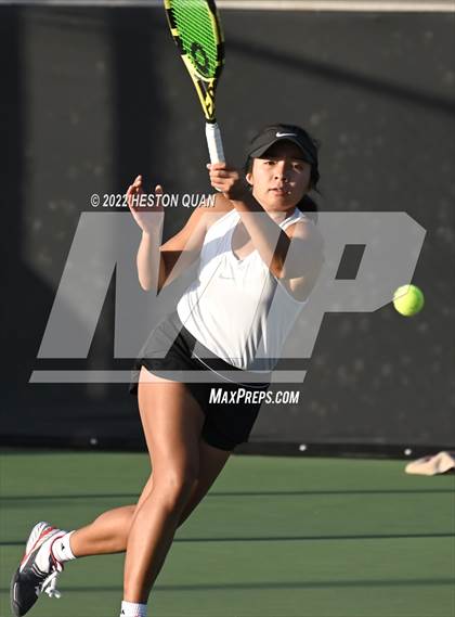 Thumbnail 3 in CIF-SS Girls Indvidual Tennis (Quarter Finals) photogallery.