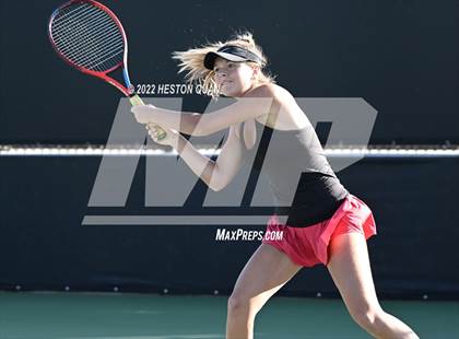 Thumbnail 3 in CIF-SS Girls Indvidual Tennis (Quarter Finals) photogallery.