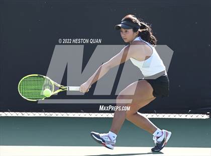 Thumbnail 3 in CIF-SS Girls Indvidual Tennis (Quarter Finals) photogallery.