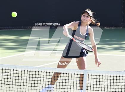 Thumbnail 3 in CIF-SS Girls Indvidual Tennis (Quarter Finals) photogallery.
