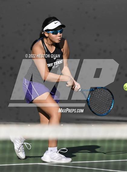Thumbnail 2 in CIF-SS Girls Indvidual Tennis (Quarter Finals) photogallery.