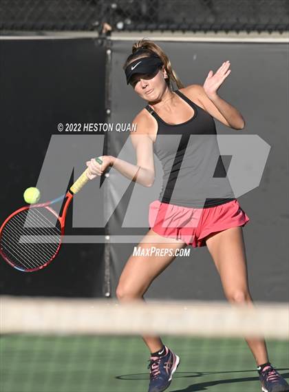 Thumbnail 1 in CIF-SS Girls Indvidual Tennis (Quarter Finals) photogallery.