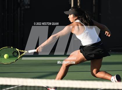 Thumbnail 1 in CIF-SS Girls Indvidual Tennis (Quarter Finals) photogallery.
