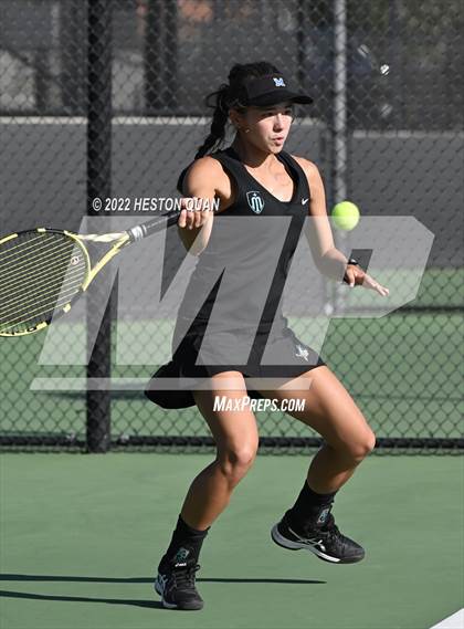Thumbnail 3 in CIF-SS Girls Indvidual Tennis (Quarter Finals) photogallery.