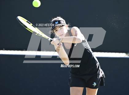 Thumbnail 2 in CIF-SS Girls Indvidual Tennis (Quarter Finals) photogallery.