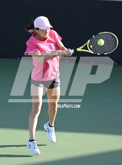 Thumbnail 2 in CIF-SS Girls Indvidual Tennis (Quarter Finals) photogallery.