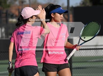 Thumbnail 2 in CIF-SS Girls Indvidual Tennis (Quarter Finals) photogallery.