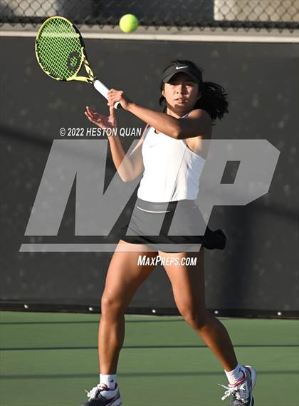 Thumbnail 1 in CIF-SS Girls Indvidual Tennis (Quarter Finals) photogallery.
