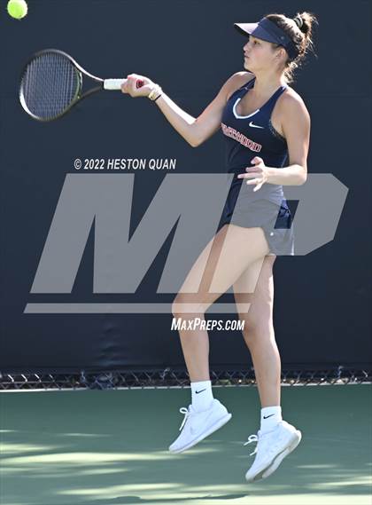 Thumbnail 1 in CIF-SS Girls Indvidual Tennis (Quarter Finals) photogallery.