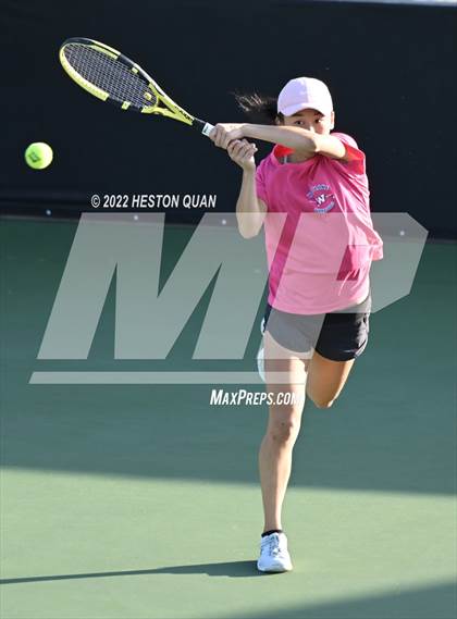 Thumbnail 1 in CIF-SS Girls Indvidual Tennis (Quarter Finals) photogallery.