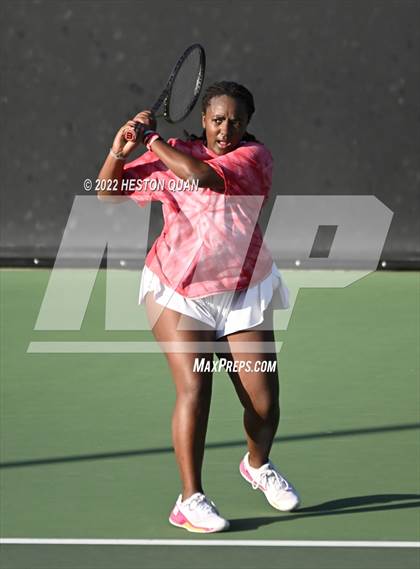 Thumbnail 3 in CIF-SS Girls Indvidual Tennis (Quarter Finals) photogallery.