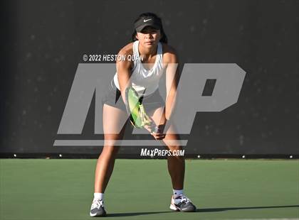 Thumbnail 2 in CIF-SS Girls Indvidual Tennis (Quarter Finals) photogallery.