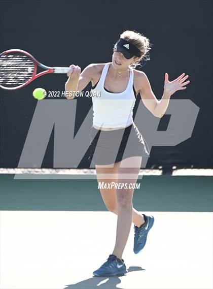 Thumbnail 1 in CIF-SS Girls Indvidual Tennis (Quarter Finals) photogallery.