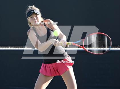 Thumbnail 2 in CIF-SS Girls Indvidual Tennis (Quarter Finals) photogallery.