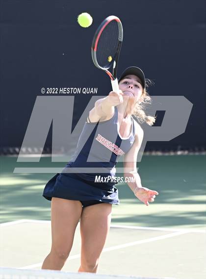 Thumbnail 2 in CIF-SS Girls Indvidual Tennis (Quarter Finals) photogallery.