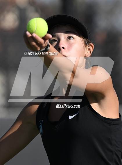 Thumbnail 2 in CIF-SS Girls Indvidual Tennis (Quarter Finals) photogallery.