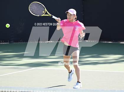 Thumbnail 2 in CIF-SS Girls Indvidual Tennis (Quarter Finals) photogallery.