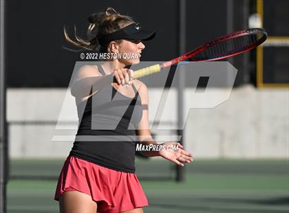 Thumbnail 1 in CIF-SS Girls Indvidual Tennis (Quarter Finals) photogallery.