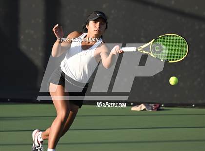 Thumbnail 2 in CIF-SS Girls Indvidual Tennis (Quarter Finals) photogallery.