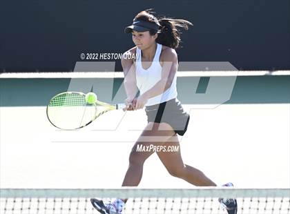 Thumbnail 1 in CIF-SS Girls Indvidual Tennis (Quarter Finals) photogallery.