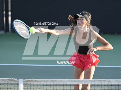 Thumbnail 3 in CIF-SS Girls Indvidual Tennis (Quarter Finals) photogallery.