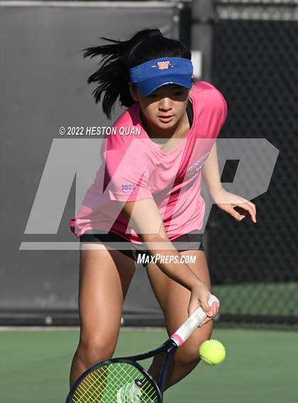 Thumbnail 1 in CIF-SS Girls Indvidual Tennis (Quarter Finals) photogallery.
