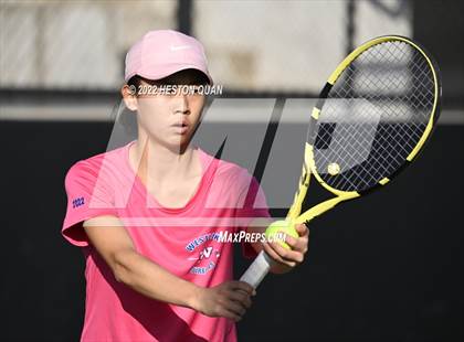 Thumbnail 2 in CIF-SS Girls Indvidual Tennis (Quarter Finals) photogallery.