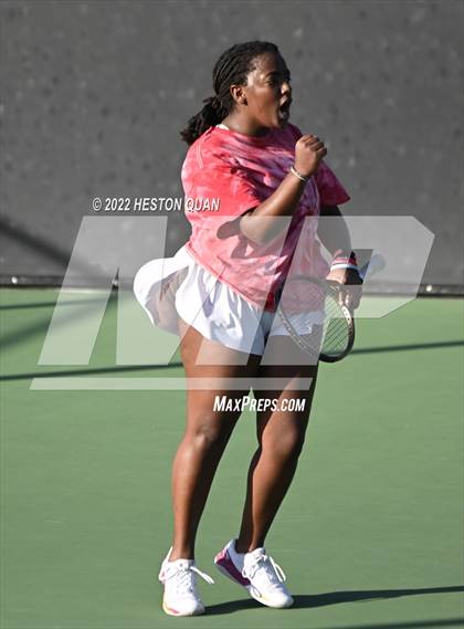 Thumbnail 1 in CIF-SS Girls Indvidual Tennis (Quarter Finals) photogallery.