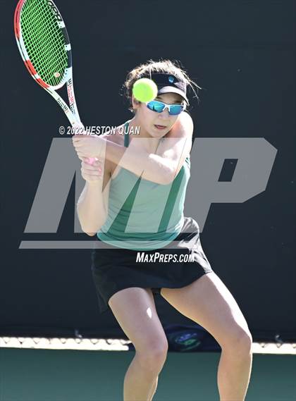 Thumbnail 3 in CIF-SS Girls Indvidual Tennis (Quarter Finals) photogallery.