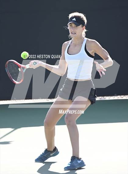Thumbnail 1 in CIF-SS Girls Indvidual Tennis (Quarter Finals) photogallery.