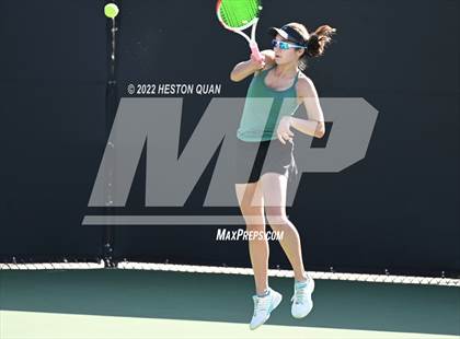 Thumbnail 2 in CIF-SS Girls Indvidual Tennis (Quarter Finals) photogallery.