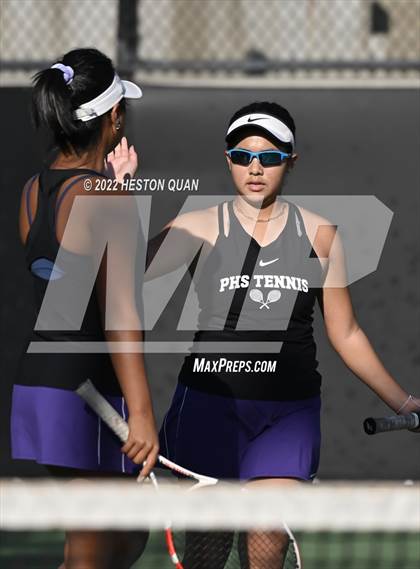 Thumbnail 2 in CIF-SS Girls Indvidual Tennis (Quarter Finals) photogallery.