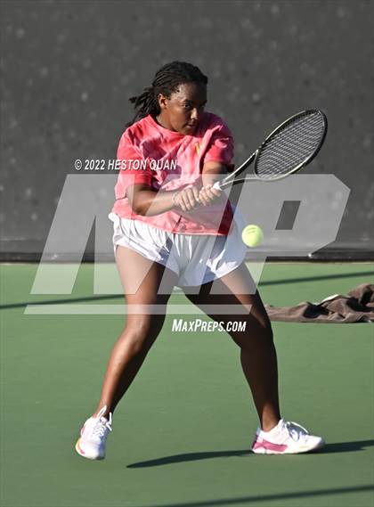 Thumbnail 3 in CIF-SS Girls Indvidual Tennis (Quarter Finals) photogallery.